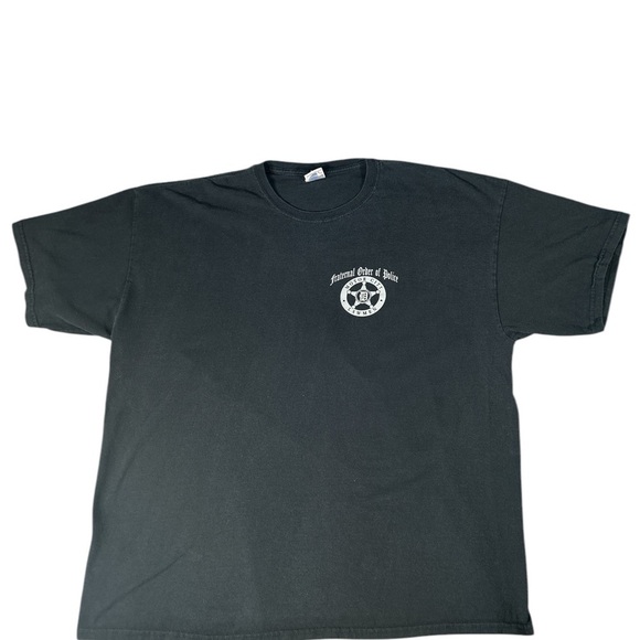 Frat. Order Police Motor City Wyatt Earp Black T-shirt Sz 2XL - Picture 3 of 5